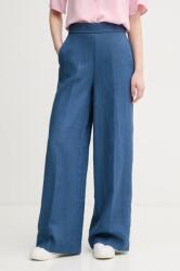 United Colors of Benetton lennadrág női, sötétkék, magas derekú egyenes, 4AGHDF08K - sötétkék S