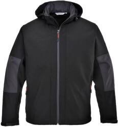 Portwest Férfi kapucnis soft shell kabát L fekete