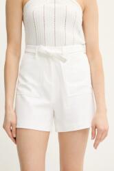 Guess rövidnadrág VALENTINA női, fehér, sima, magas derekú, W5GD0I WH9Y2 - fehér XS