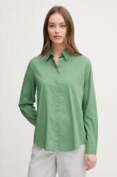 Benetton pamut ing női, galléros, zöld, regular, 5WPQDQ0AX - zöld L