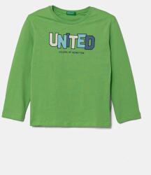 Benetton gyerek pamut hosszú ujjú felső zöld, 3I1XG10HS - zöld 104 - answear - 4 990 Ft
