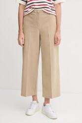 Tommy Hilfiger nadrág női, bézs, magas derekú széles, WW0WW45463 - bézs 38 - answear - 36 990 Ft