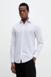 Benetton pamut ing férfi, galléros, fehér, regular, 5Y73UQ05T - fehér XXL