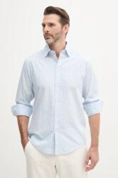 Benetton pamut ing férfi, galléros, regular, 5Y73UQ05T - kék M