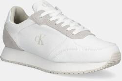 Calvin Klein Jeans sportcipő RUNNER SOCK LACEUP MG CANVAS fehér, férfi, YM0YM01217 - fehér Férfi 43