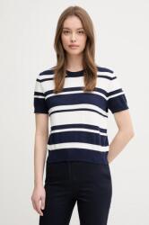 Benetton pamut pulóver könnyű, női, sötétkék, 1294E10D0 - sötétkék M