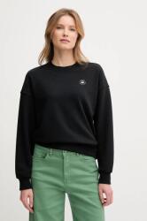 Benetton felső fekete, női, nyomott mintás, 31NB3M07K - fekete L