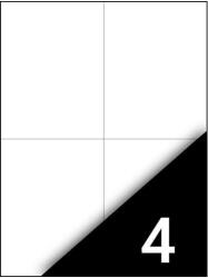 Fortuna Etikett FORTUNA 105x148mm univerzális 400 címke/doboz 100 ív/doboz (10701)