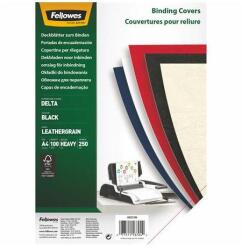 Fellowes Hátlap, A4, 250 g, matt, FELLOWES "Delta", fekete, 100 db (5370405) - tonerpiac