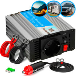 Extralink OPIM-300W, 12V-os feszültségátalakító, 300W/600W, módosított szinuszhullám