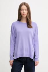 Benetton pamut pulóver könnyű, női, lila, 1091D10D7 - lila S