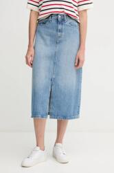 Tommy Hilfiger farmer szoknya midi, egyenes, WW0WW45501 - kék 36