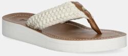 Barbour flip-flop Kelburn bézs, női, lapos talpú, LBS0019WH12 - bézs Női 39