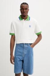 Drôle de Monsieur pamut póló Le Polo Pique Tresse fehér, férfi, sima, G-PL152-CO162-OW - fehér XL