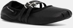 Tommy Jeans bőr balerina cipő BALLERINA - fekete Női 36