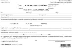  A. 3510-265/v Orvosi Vélemény A Gépjárművezetői Alkalmasságról, A/5 (a3510265) - cartridge