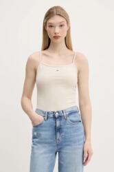 Tommy Jeans top női, bézs, DW0DW20675 - bézs XS