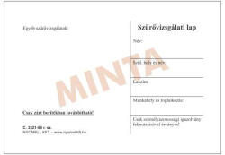  Szűrővizsgálati Lap, 70 G/m2 Ofszet, A/6, C. 3321-69 (c332169) - cartridge