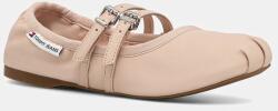 Tommy Jeans bőr balerina cipő BALLERINA - bézs Női 38