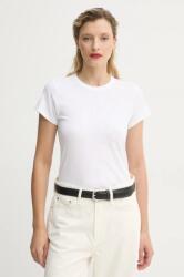 rag & bone pamut póló női, fehér, W272C32CH - fehér XL