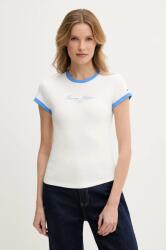 Tommy Hilfiger pamut póló női, fehér, WW0WW44581 - fehér L