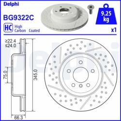 DELPHI Disc frana DELPHI BG9322C (BG9322C) - fixbox