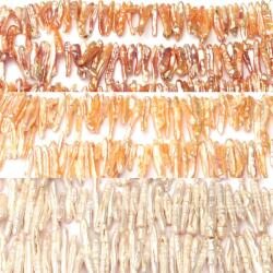  Perle de Cultura Biwa ROZ 6-11 x 20-30 mm - Piatra Elegantei Divine - Margele Pentru Bijuterii - AAA