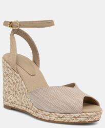 Tommy Hilfiger szandál CHAMBRAY HIGH WEDGE ESPADRILLE bézs, FW0FW08588 - bézs Női 39