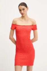 Tommy Hilfiger ruha narancssárga, mini, testhezálló, DW0DW20298 - narancssárga S