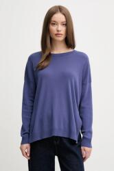 Benetton pamut pulóver könnyű, női, sötétkék, 1091D10D7 - sötétkék S - answear - 21 990 Ft
