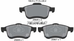 TEXTAR fékbetétkészlet, tárcsafék TEXTAR 2590501 for FIAT (2590501)