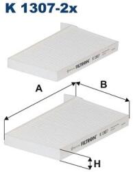 FILTRON szűrő, utastér levegő FILTRON K 1307-2x for HYUNDAI (K 1307-2x)