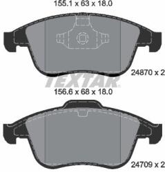 TEXTAR Fékbetét készlet TEXTAR 2487001 for RENAULT, SAMSUNG (2487001)