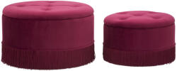 Mauro Ferretti Puff/tároló vezetékek új pár bordeaux ø 71x41-55x33cm (1422800000)
