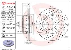 BREMBO féktárcsa BREMBO 09. C420.13 for BMW (09.C420.13)