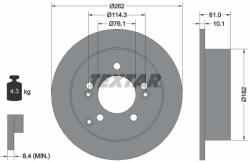 TEXTAR féktárcsa TEXTAR 92156803 for HYUNDAI, KIA (92156803)