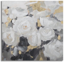 Mauro Ferretti Kézzel készített falfestmény fehér virág -b- 90x3, 7x90cm (032126000B)