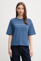 United Colors of Benetton pamut póló női, sötétkék, 3BL0D109D - sötétkék M