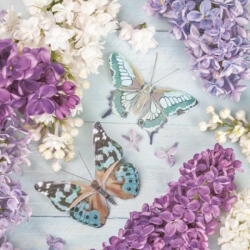 POL-MAK Orgona Collage with Butterflies szalvéta 20 db-os 33x33 cm PKK045804 (PKK045804)