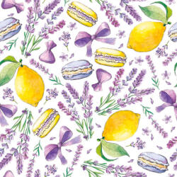 POL-MAK Macaron Limes and Lavender szalvéta 20 db-os 33x33 cm PKK057302 (PKK057302)