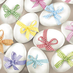 POL-MAK Húsvét Ribbon szalvéta 20 db-os 33x33 cm PKK030176 (PKK030176)