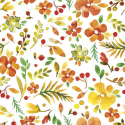 POL-MAK Virág Watercolour Millefleur szalvéta 20 db-os 33x33 cm PKK050006 (PKK050006)