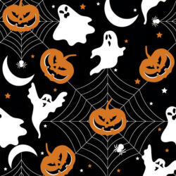 POL-MAK Halloween Scary Black szalvéta 20 db-os 33x33 cm PKK766052 (PKK766052)