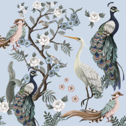 POL-MAK Állatos Peacocks&Heron szalvéta 20 db-os 33x33 cm PKK045699 (PKK045699)