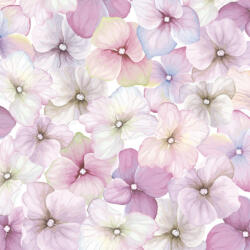 POL-MAK Virág Pink Hydrangea szalvéta 20 db-os 33x33 cm PKK032422 (PKK032422)