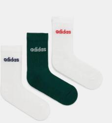 adidas zokni Essentials 3 pár zöld, JG3697 - zöld 40/42