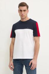 Tommy Hilfiger pamut póló sötétkék, férfi, mintás, MW0MW39170 - sötétkék XL