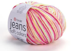YARNART Jeans Soft Colors fonal 6214 - Piros-sárga színárnyalat