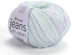 YARNART Jeans Soft Colors fonal 6201 - Zöld-lila színárnyalat