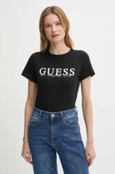 Guess t-shirt KAMELIE női, fekete, V5GI15 J1314 - fekete XL